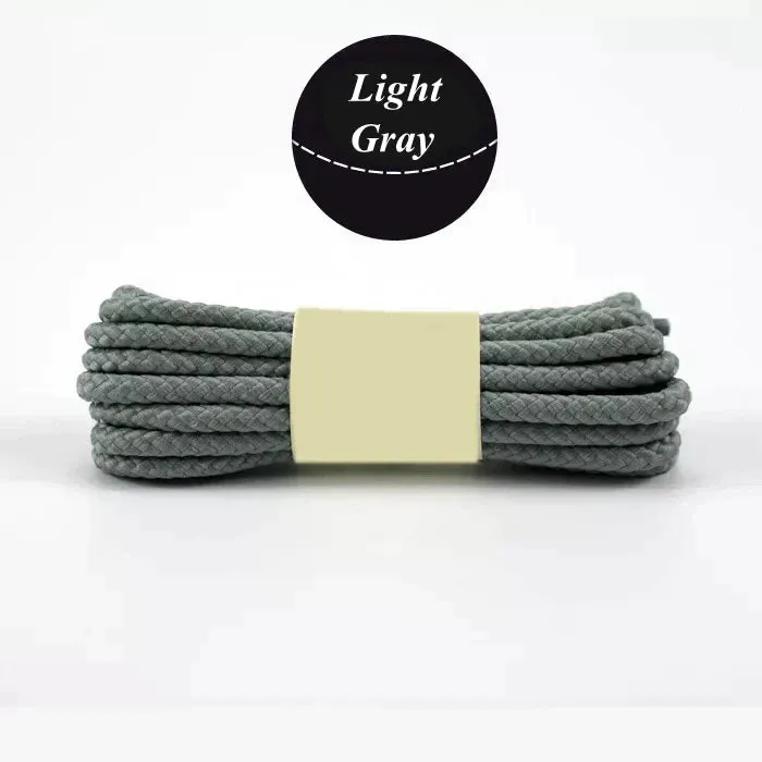 1 Pair Round Shoe Laces for Casual Sneakers Leather Shoes Martin Boots Length 80/100/120/140/160 Cm