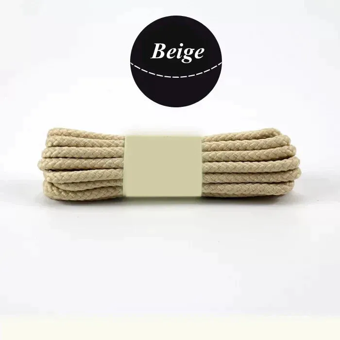 1 Pair Round Shoe Laces for Casual Sneakers Leather Shoes Martin Boots Length 80/100/120/140/160 Cm