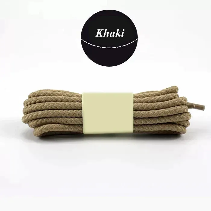 1 Pair Round Shoe Laces for Casual Sneakers Leather Shoes Martin Boots Length 80/100/120/140/160 Cm