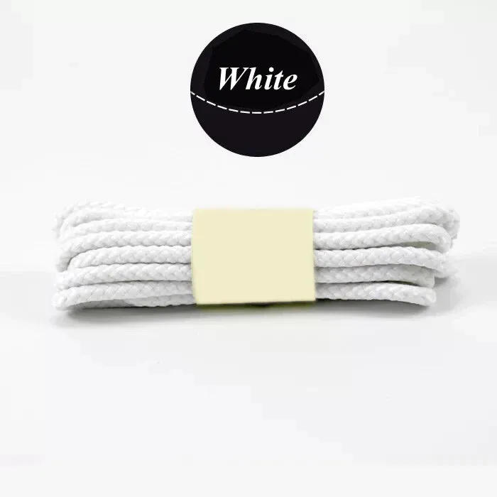 1 Pair Round Shoe Laces for Casual Sneakers Leather Shoes Martin Boots Length 80/100/120/140/160 Cm