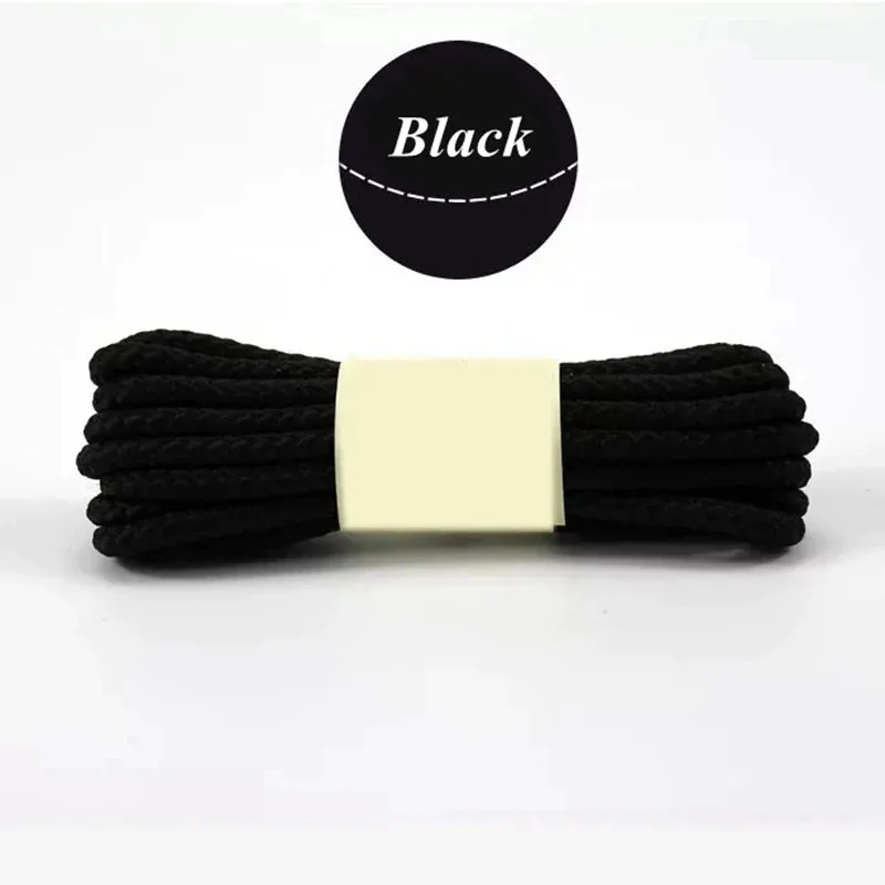 1 Pair Round Shoe Laces for Casual Sneakers Leather Shoes Martin Boots Length 80/100/120/140/160 Cm
