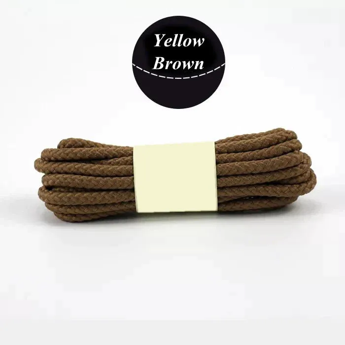 1 Pair Round Shoe Laces for Casual Sneakers Leather Shoes Martin Boots Length 80/100/120/140/160 Cm