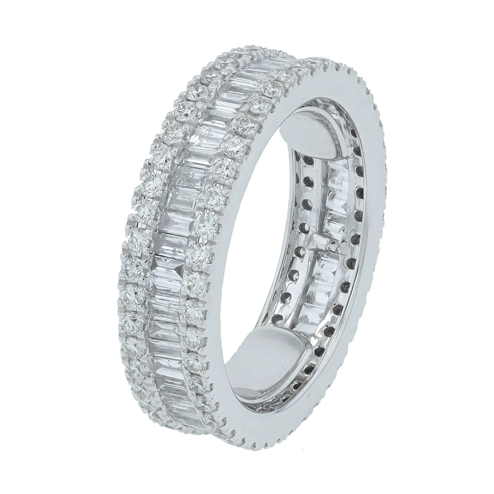 14K WG 2.15 CTW Diamond Eternity Band