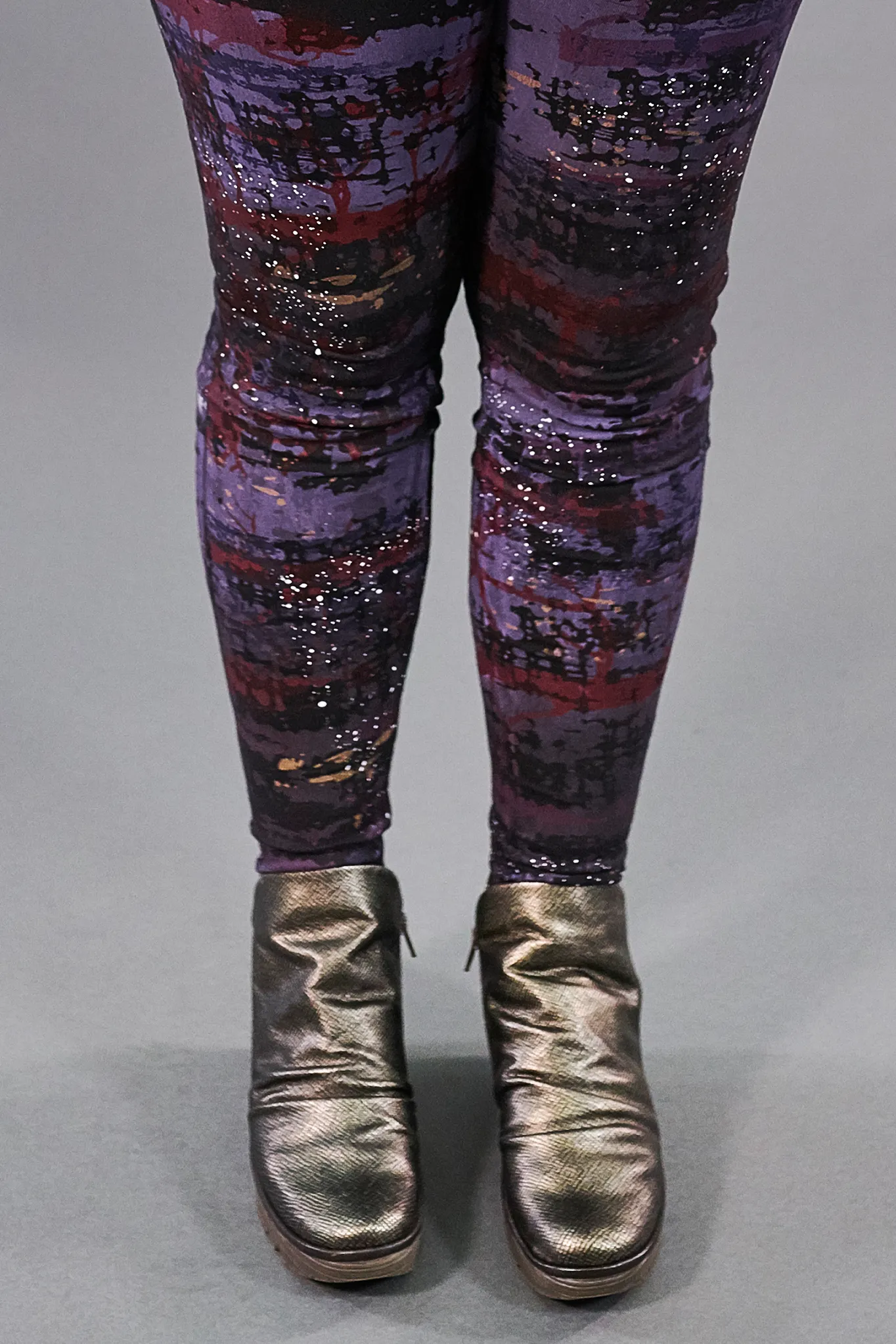 3136 Lightweight Legging Black-Night Skyline-P