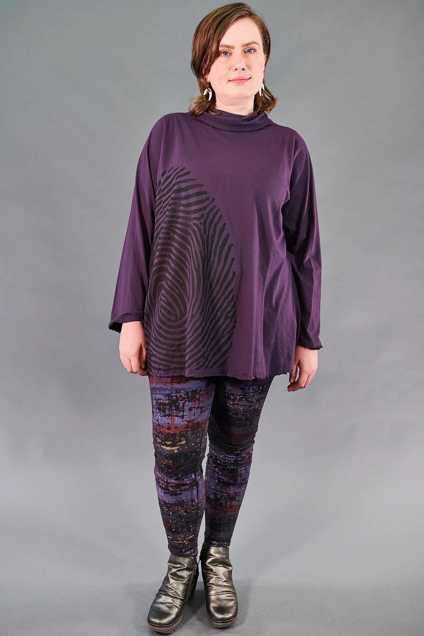 3136 Lightweight Legging Black-Night Skyline-P
