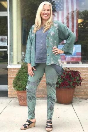3136C Lightweight Legging Aventurine-UNPRINTED