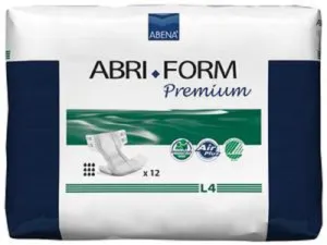 Abena 46063 3600ml Abri Form Premium Medium Breathable Brief Count Size: 56
