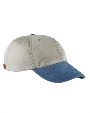 Adams Low-Profile Washed Pigment-Dyed Cap | Stone/ Royal