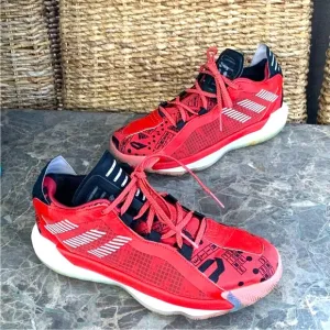 Adidas Dame 6 GCA Dame Time Red Orange EF9878 Men Shoes Size 8 Damian Lillard