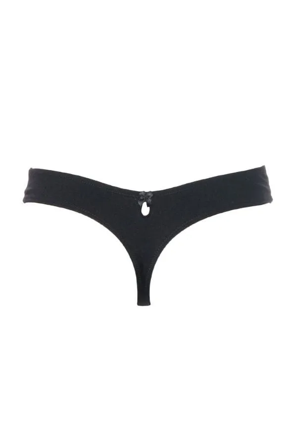 Alice Thong- Black
