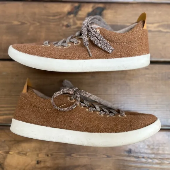 ALLBIRDS Wool Pipers Everyday Sneakers in Earth Brown Men's Size 8 NO INSOLE