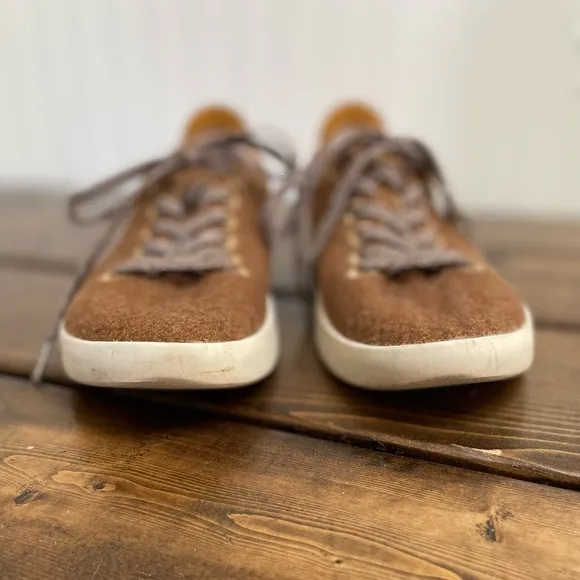 ALLBIRDS Wool Pipers Everyday Sneakers in Earth Brown Men's Size 8 NO INSOLE