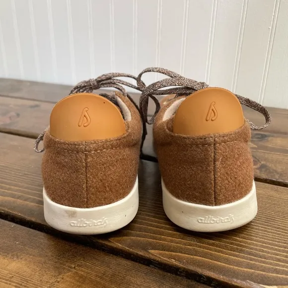 ALLBIRDS Wool Pipers Everyday Sneakers in Earth Brown Men's Size 8 NO INSOLE