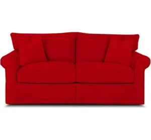 Amari 83" Slipcovered Sofa Wayfair Custom Upholstery™ Fabric: Bayou Flame Canvas