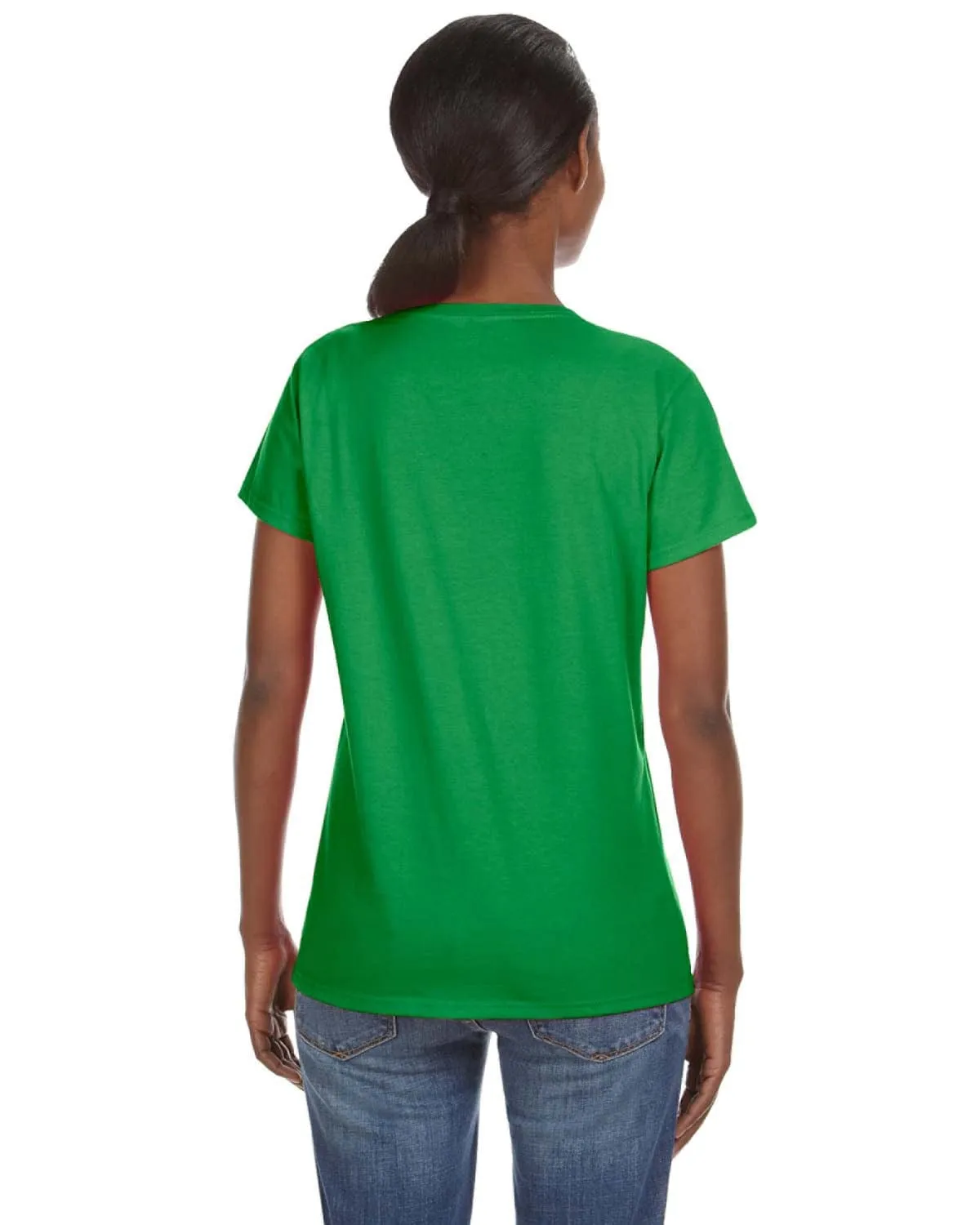 Anvil Ladies Lightweight V-Neck T-Shirt | Green Apple