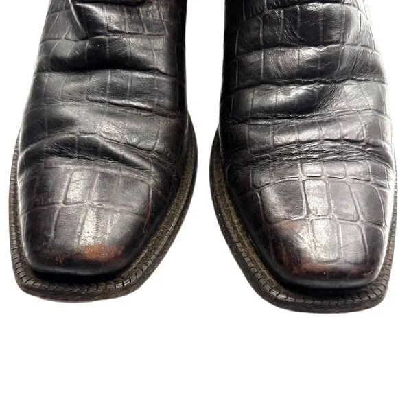 Ariat River Walk Square Toe Western Cowboy Leather Boots - Men 41.5 or 8.5