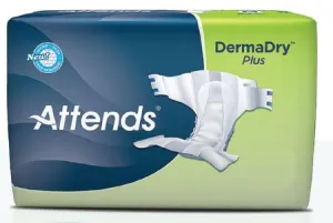 Attends Adult Briefs, Diaper Style, Breathable Economy, Size Large, Full case...