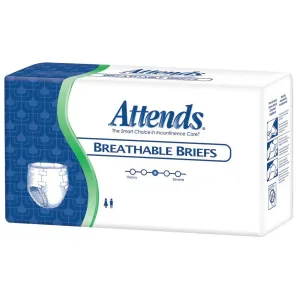 Attends Breathable Fitted Briefs w/ Flex Tabs, Size Medium, Bag/24