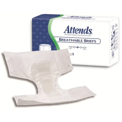 Attends Breathable Fitted Briefs w/ Flex Tabs, Size Medium, Bag/24