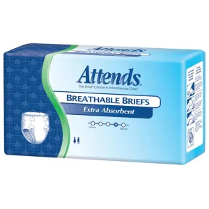 Attends DDC30 Extra Absorbent Breathable Briefs, Large 44-58, CS/72