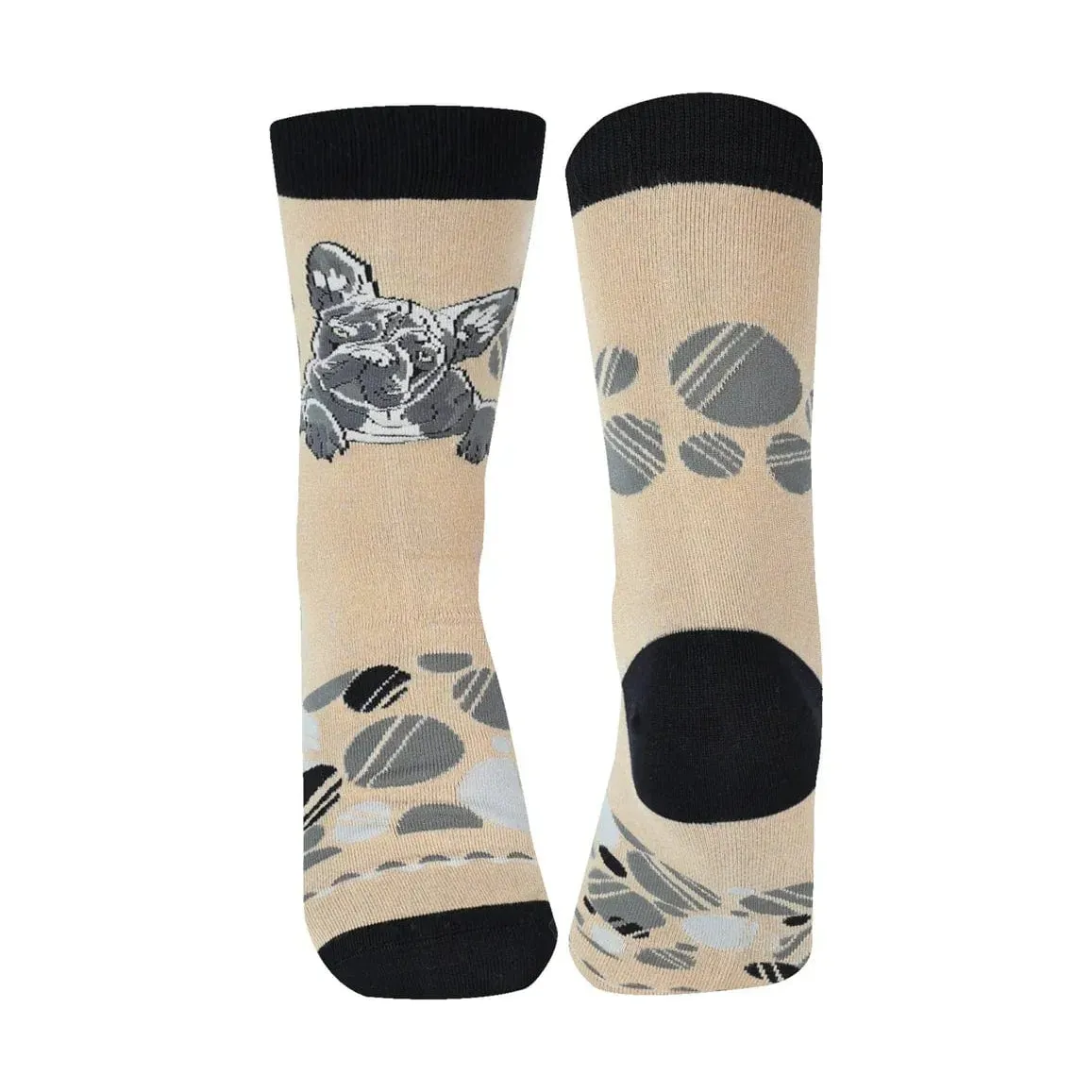 Bambukas Mens Frenchie Fresh French Bulldog Crew Socks