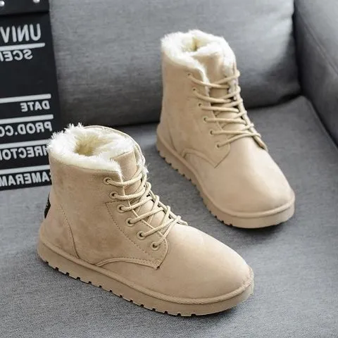 Barbara – Flat Women's Martin Boots with Laces