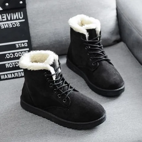 Barbara – Flat Women's Martin Boots with Laces