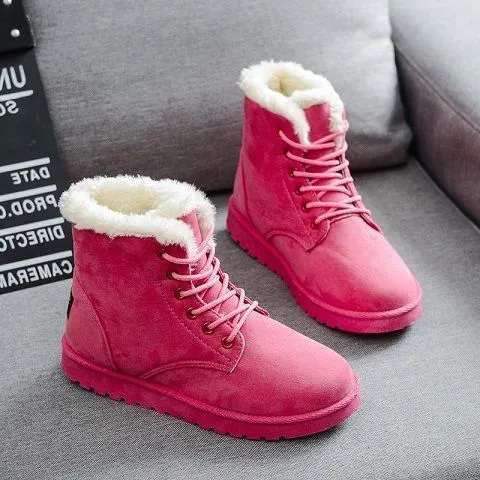 Barbara – Flat Women's Martin Boots with Laces