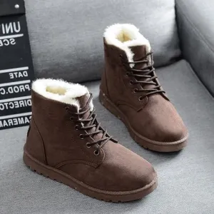 Barbara – Flat Women's Martin Boots with Laces
