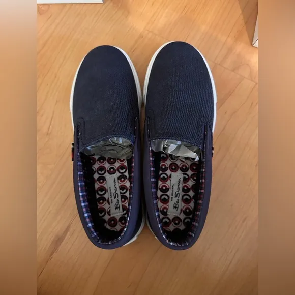 Ben Sherman Boy’s Jayme Slip on Sneaker in Navy