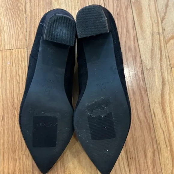 Black suede bootie