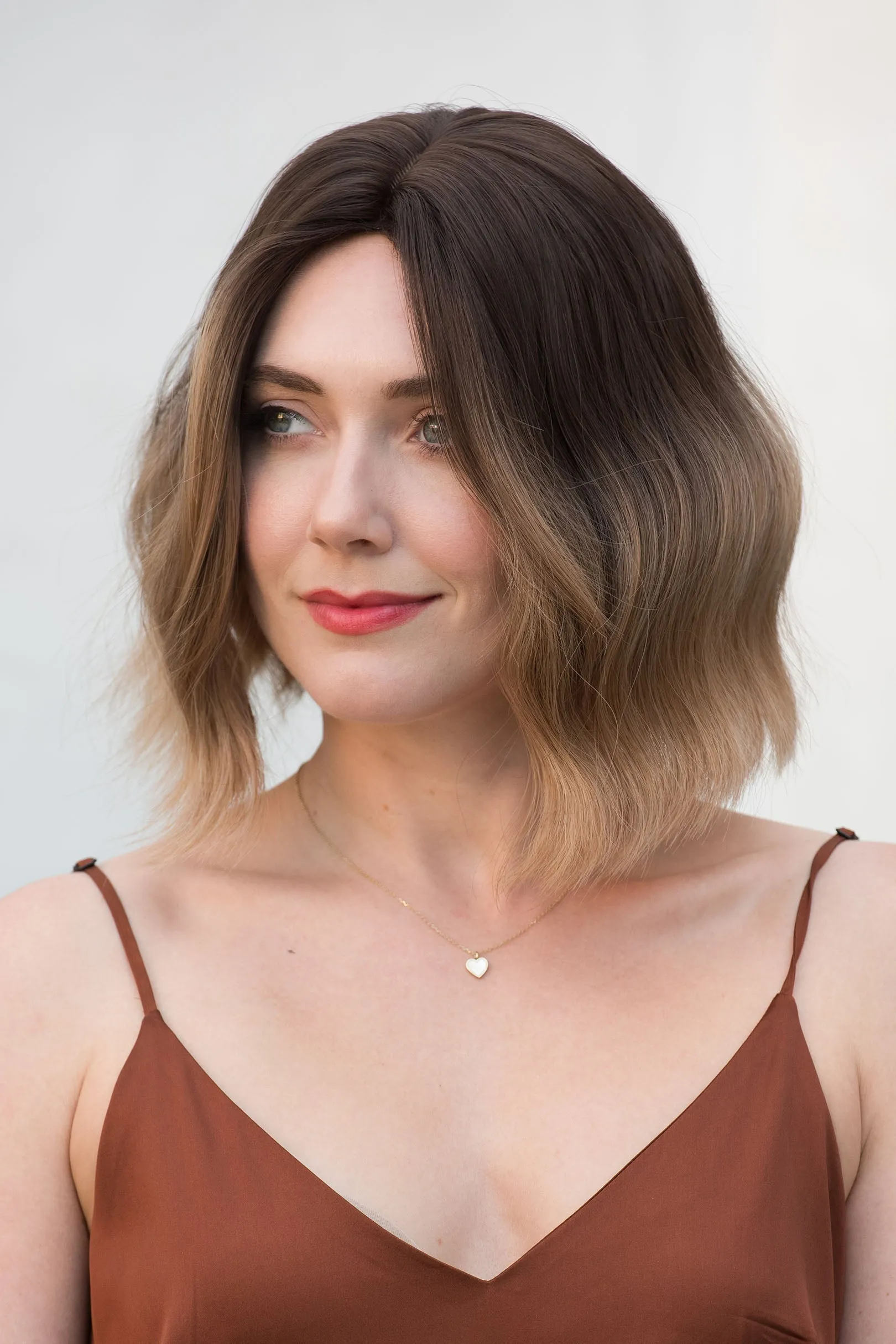 Blonde Ombre Wavy Synthetic Bob Wig Blake