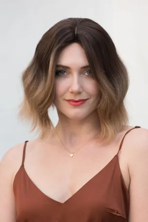 Blonde Ombre Wavy Synthetic Bob Wig Blake