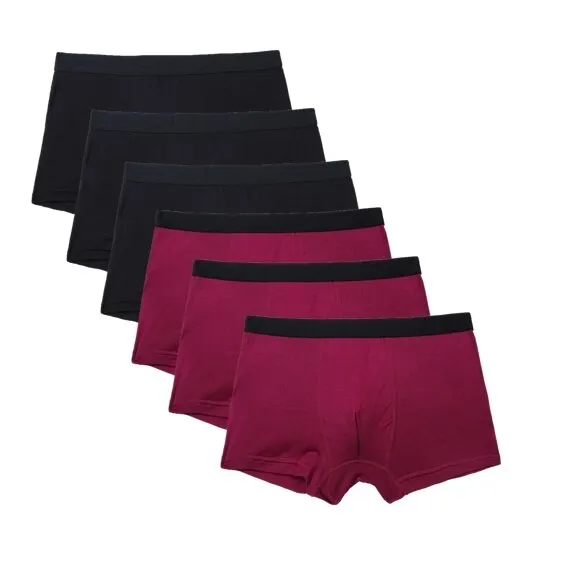 Boxer Men Solid Bamboo Fiber Breathable Comfortable Underwear Man Boxers Super-elastic Shorts Black Underpants Male Panties Gay