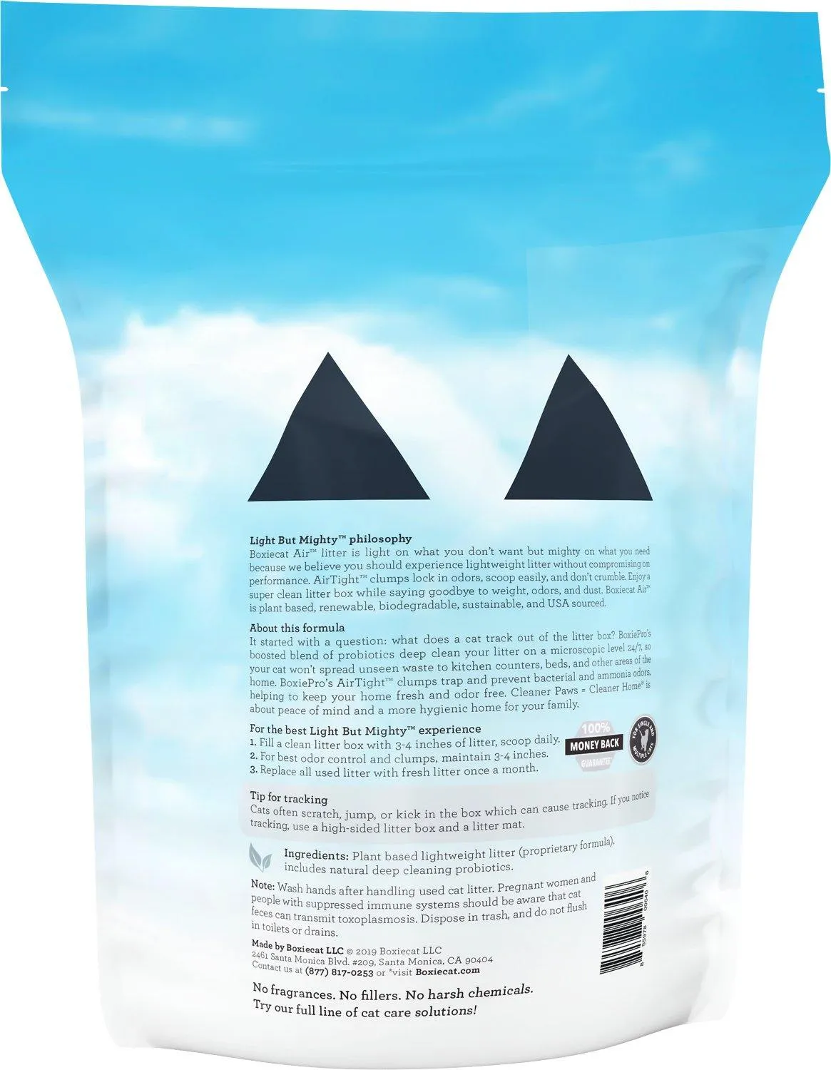 Boxicat BoxiePro Air Lightweight Deep Clean Probiotic Unscented Clumping Cat Litter