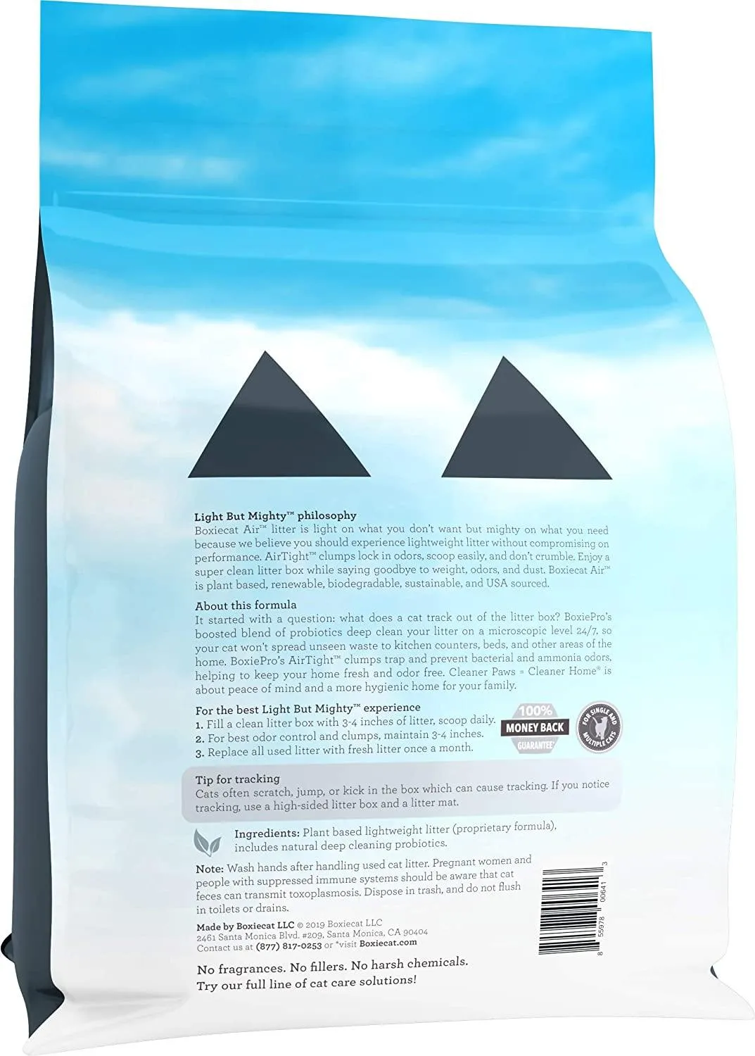 Boxicat BoxiePro Air Lightweight Deep Clean Probiotic Unscented Clumping Cat Litter