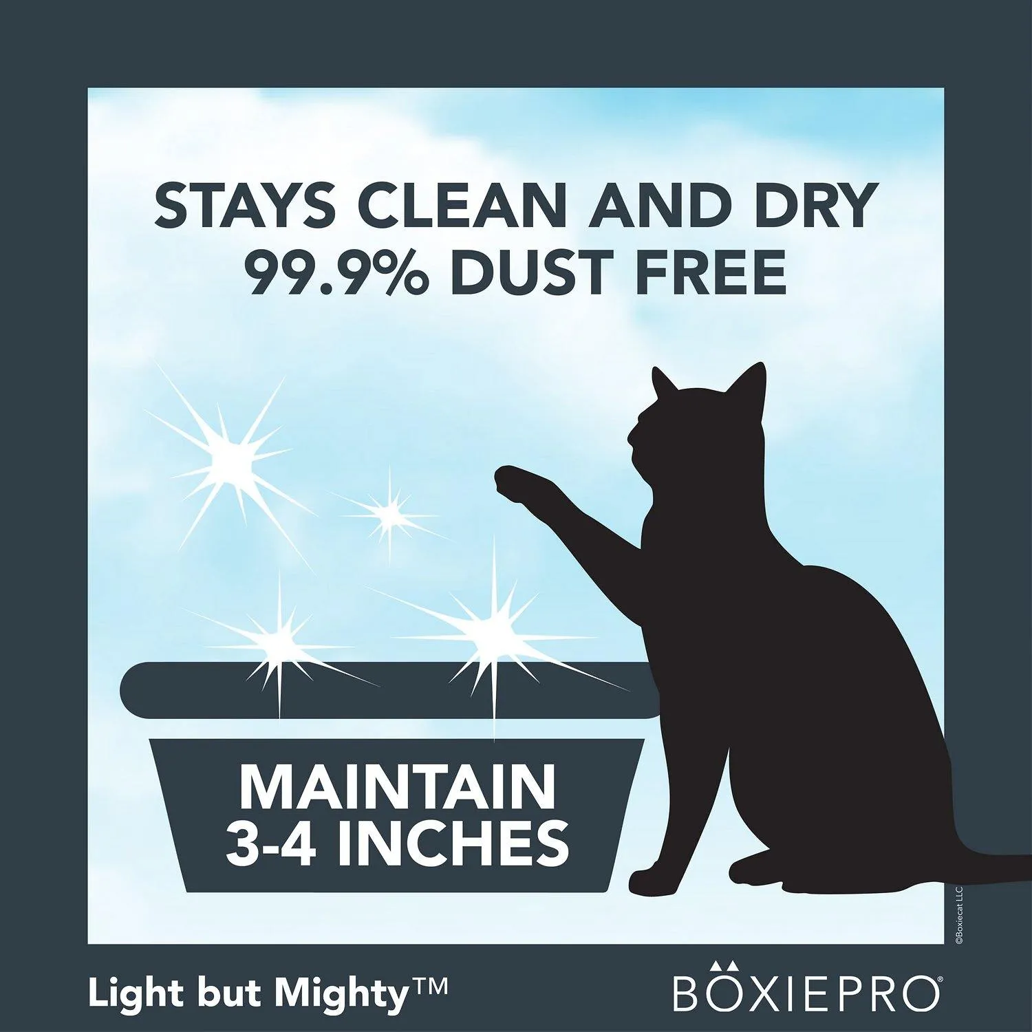 Boxicat BoxiePro Air Lightweight Deep Clean Probiotic Unscented Clumping Cat Litter