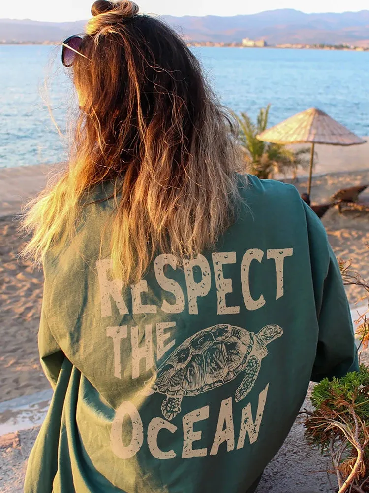 Breathable Turtle Printed Short Sleeve