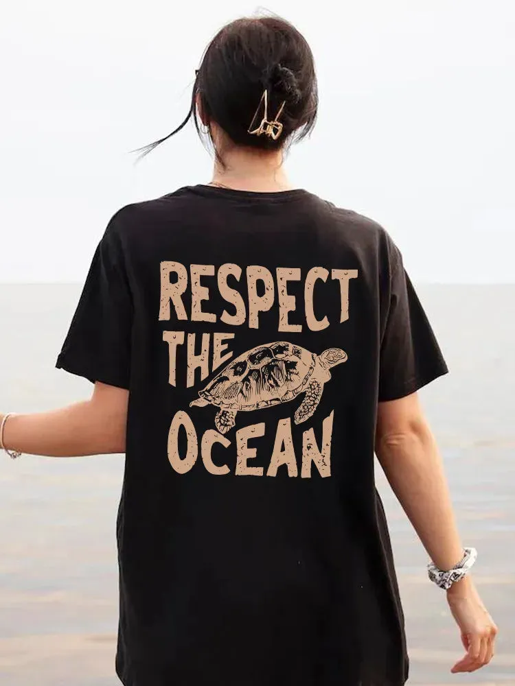 Breathable Turtle Printed Short Sleeve