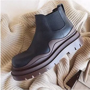 British Motorcycle Boots Platform Martin Boots