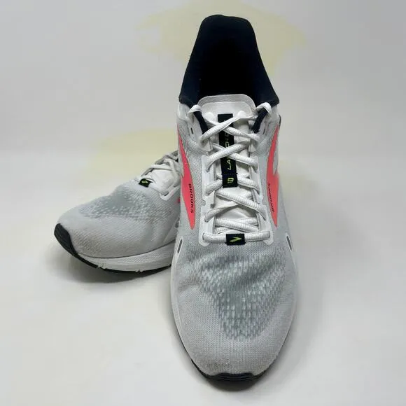 Brooks Launch GTS-9 Sneakers Mens Sz 13 White &amp; Gray 93#8=L.4.7