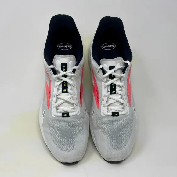 Brooks Launch GTS-9 Sneakers Mens Sz 13 White &amp; Gray 93#8=L.4.7