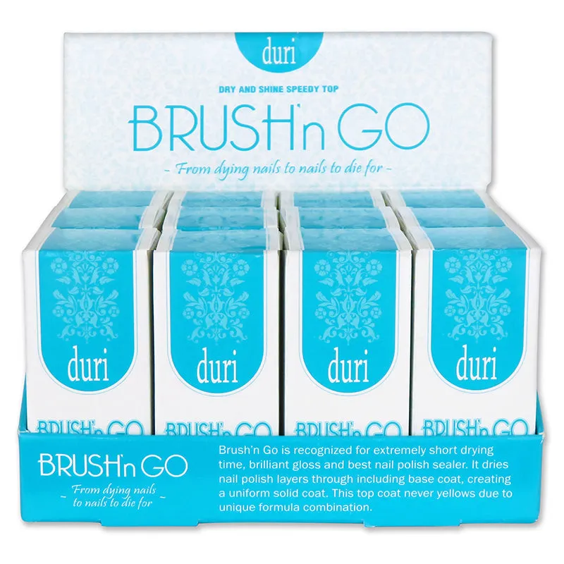 Brush'n GO Dry & Shine Speedy Top Coat, 12 Piece Display