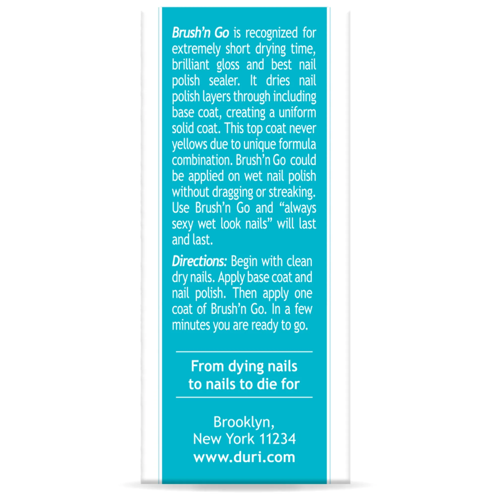 Brush'n GO Dry & Shine Speedy Top Coat, 12 Piece Display
