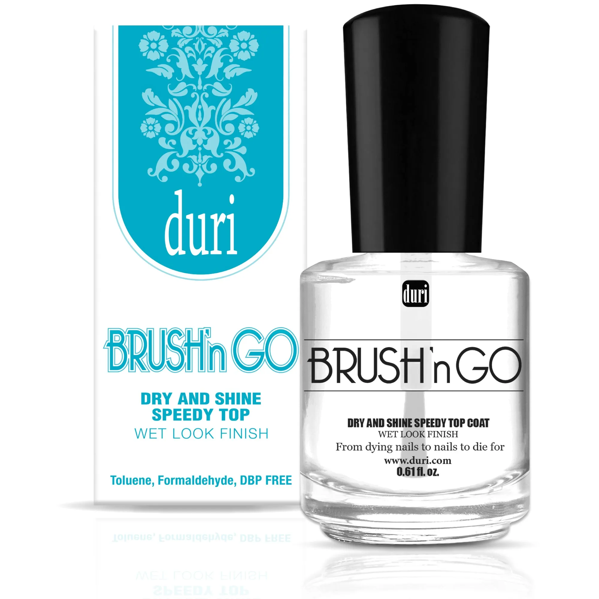 Brush'n GO Dry & Shine Speedy Top Coat, 12 Piece Display