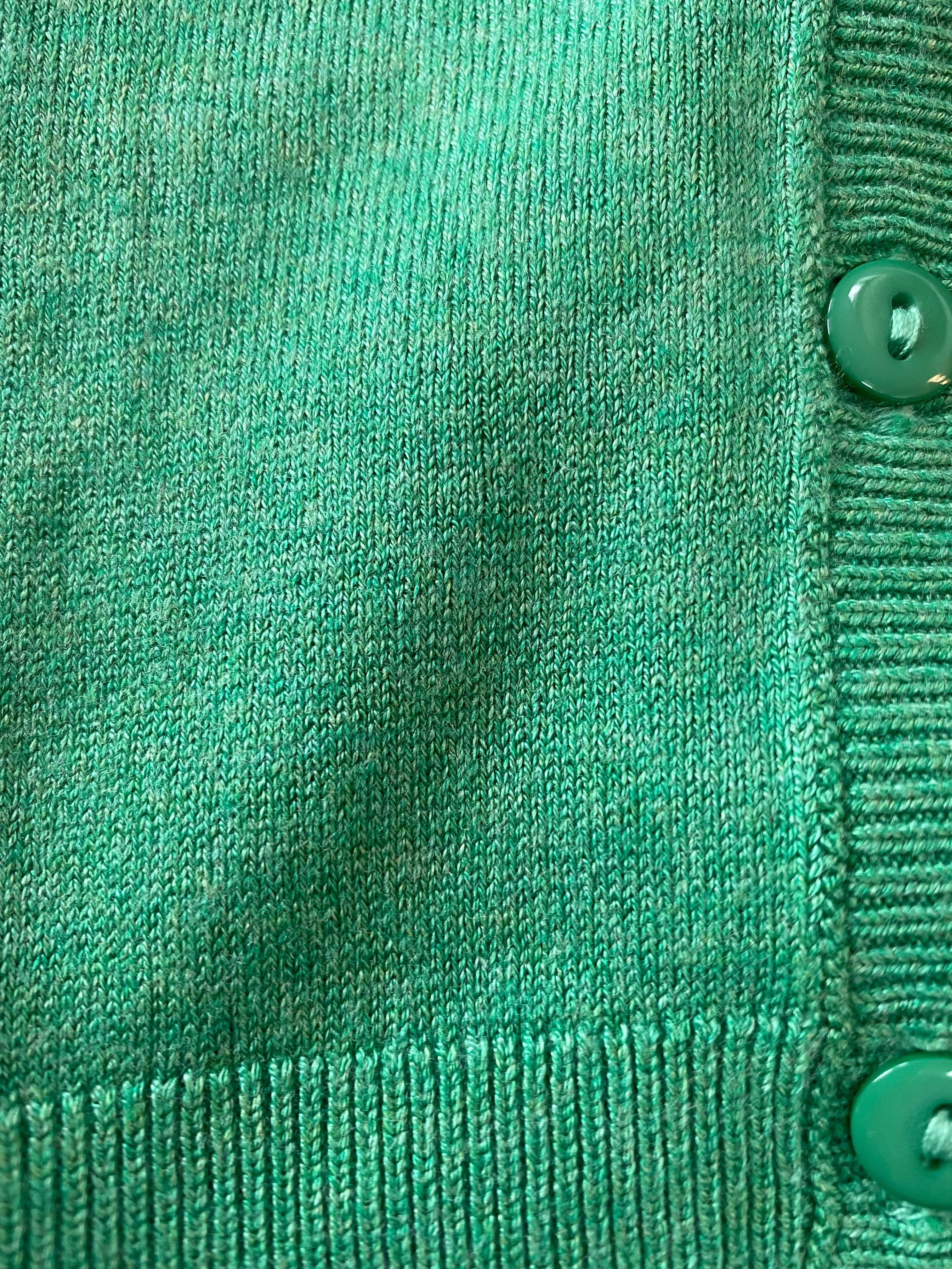 b.young Pimba V Neck Cardigan in Green
