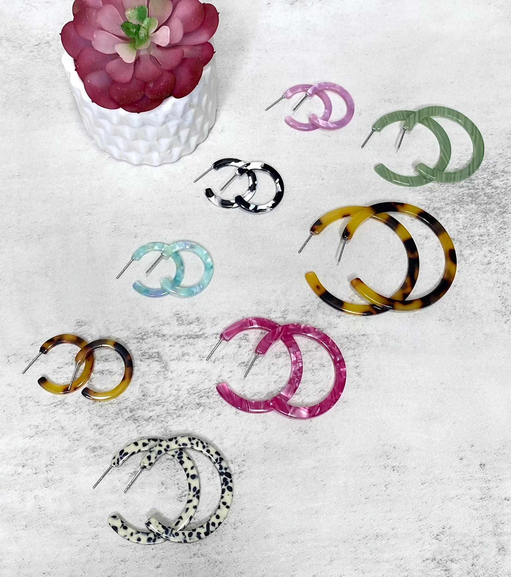 Cam Mini Hoops - Lavender Pink