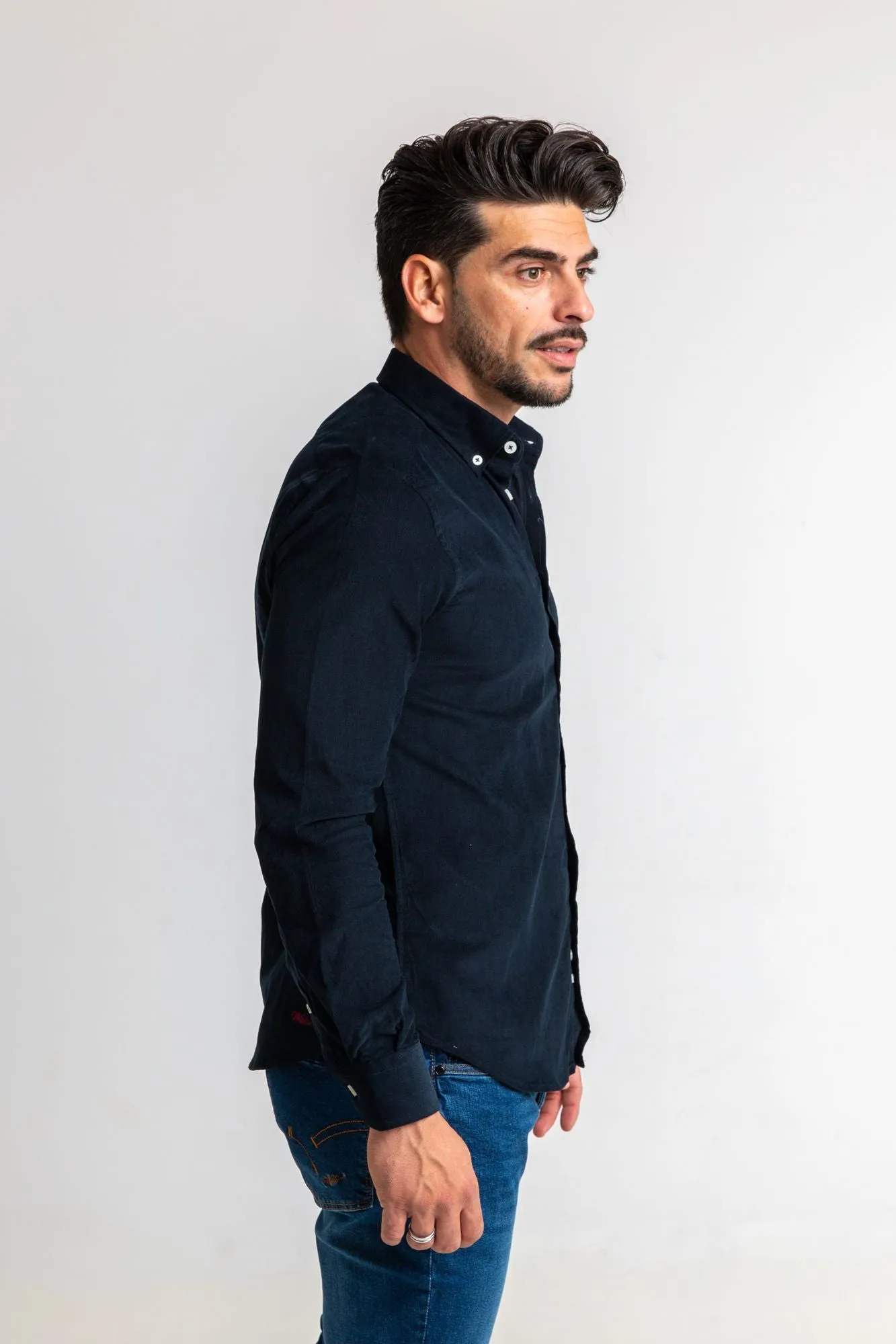 Camisa MicroPana Marino