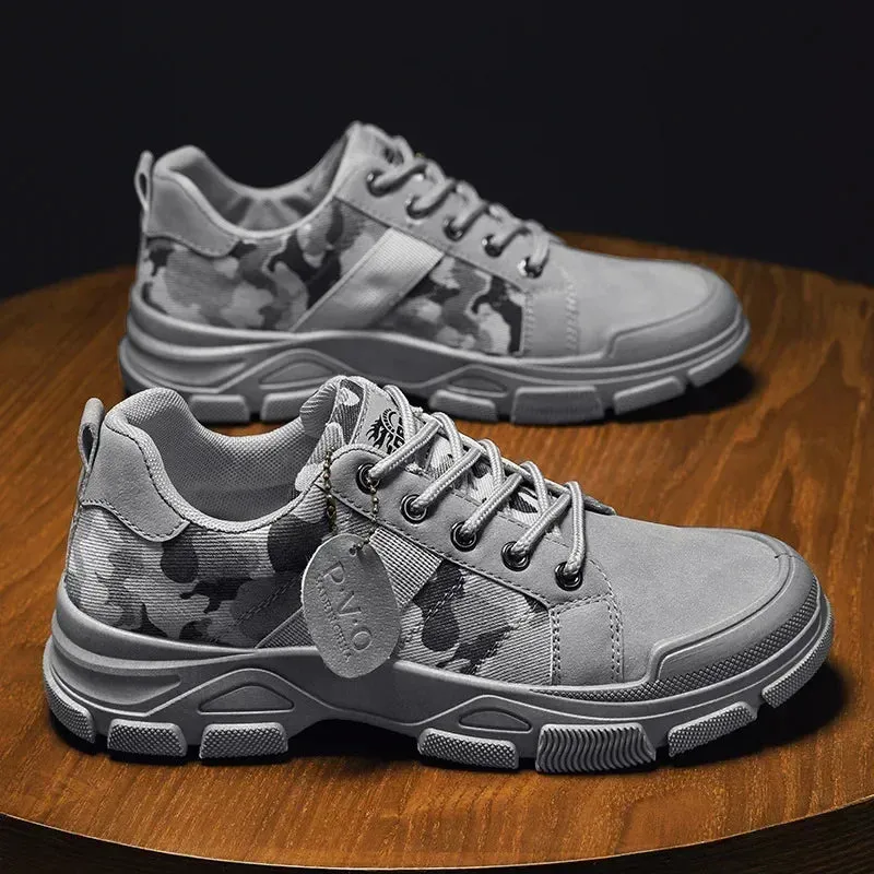 Camouflage Boots for Men Autumn Winter Platform Desert Military Boots Outdoor High-top Shoes Men Ankle Boots Buty Robocze Meskie