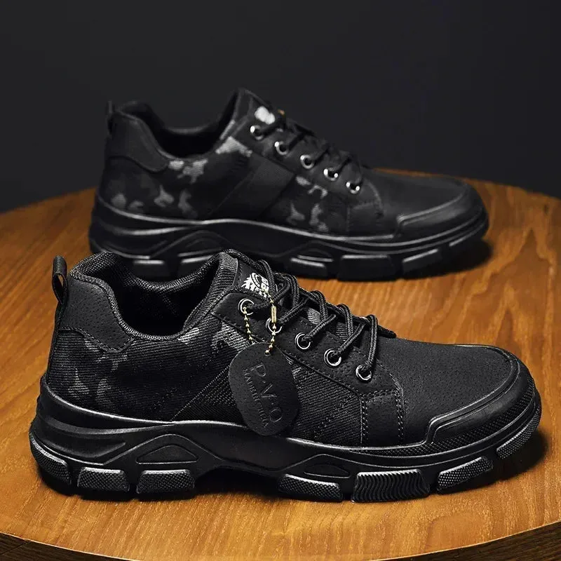 Camouflage Boots for Men Autumn Winter Platform Desert Military Boots Outdoor High-top Shoes Men Ankle Boots Buty Robocze Meskie